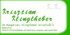 krisztian klinglheber business card